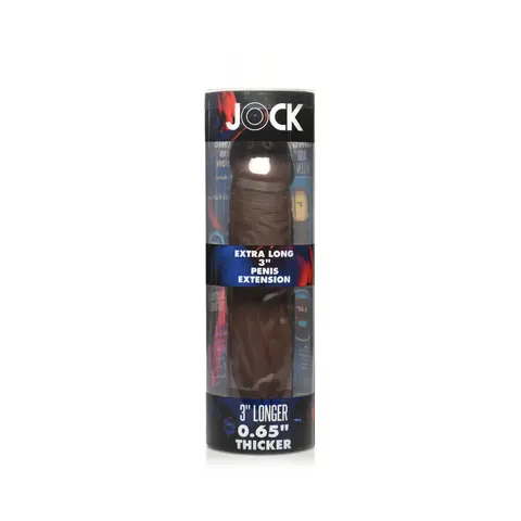 Jock Extra Long Penis Extension Sleeve 3 in. in Dark