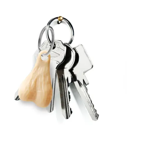 Big Ballers Nuts Keychain in Light