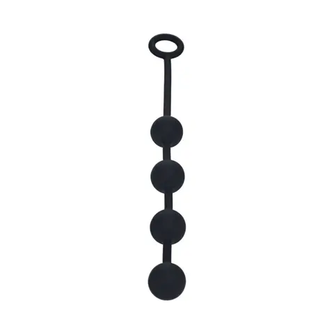 LEVELZ Round Silicone Anal Balls Medium 30mm in Black