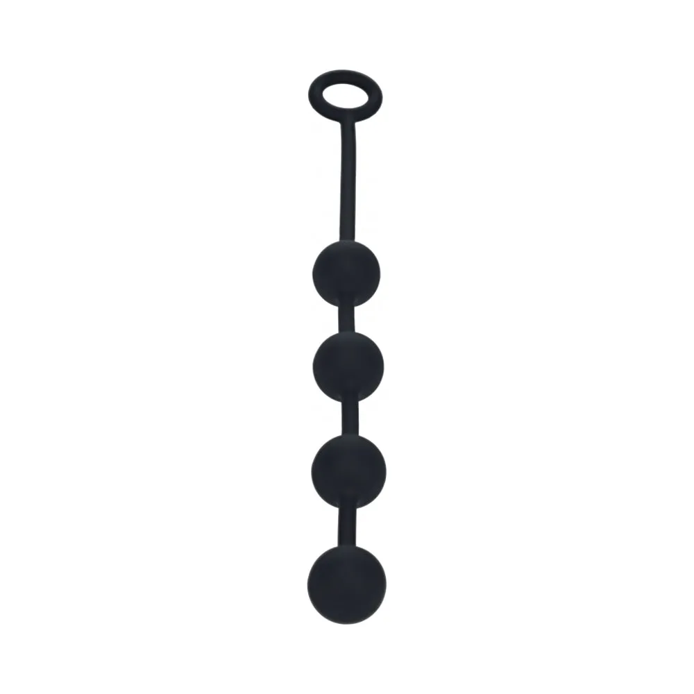 LEVELZ Round Silicone Anal Balls Medium 30mm in Black