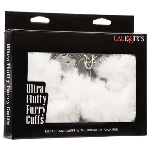 Ultra Fluffy Furry Cuffs in White