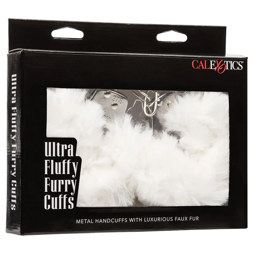 Ultra Fluffy Furry Cuffs in White