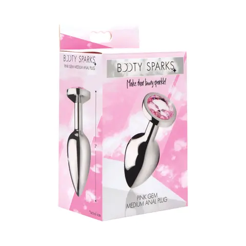 Booty Sparks Pink Gem Anal Plug Medium