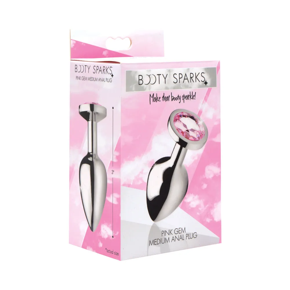 Booty Sparks Pink Gem Anal Plug Medium