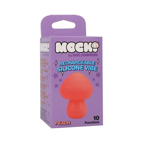 Mochi Mushroom Rechargeable Silicone Vibe in Peach