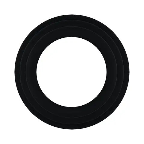 Rock Solid Black Gasket Silicone 3pc Set (.75in,1in,1.25in)