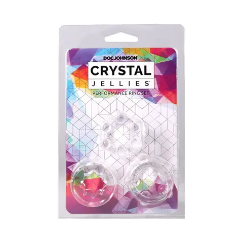 Crystal Jellies Performance Ring Set in Clear