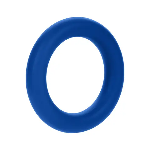 Forto F-61 3-Piece Silicone Cockring Set in Blue