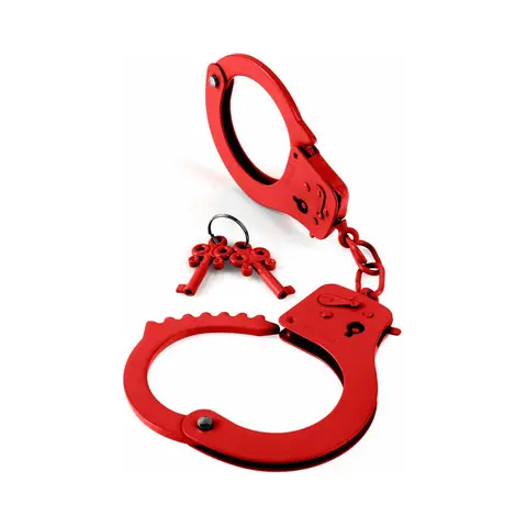 Fetish Fantasy Series Metal Designer Handcuffs in Red