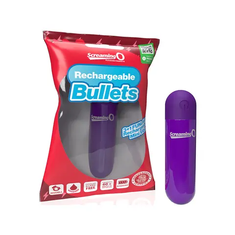 Screaming O Rechargeable Bullets in Purple