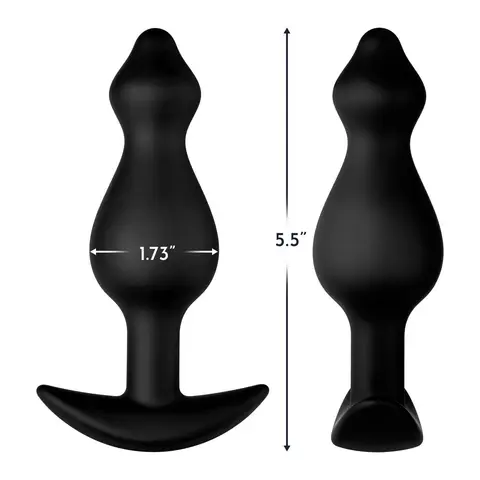 Forto F-78 Pointee Silicone Anal Plug Large Black