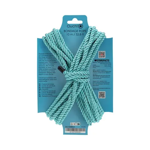 Ouch! Bondage Rope 10 m Nylon in Blue