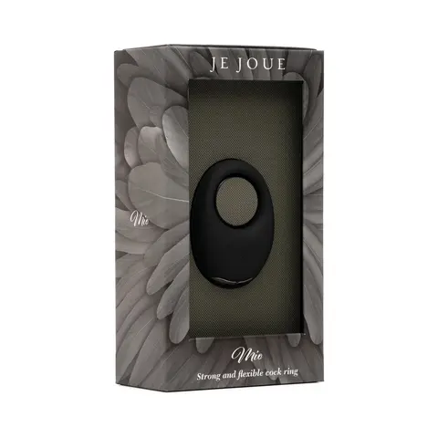 Je Joue Mio Rechargeable Vibrating Silicone Cock Ring in Black