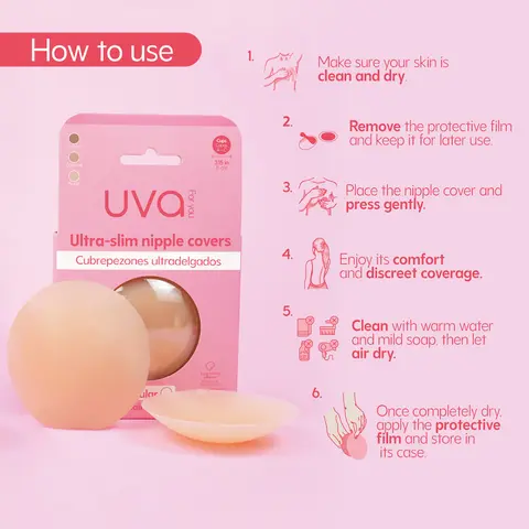 UVA Circular Nipple Covers in Caramel