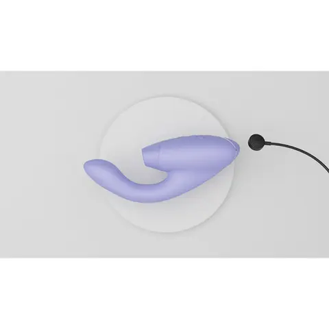 Womanizer Duo 2 Rechargeable Dual Stimulation Pleasure Air and G-Spot Vibrator in Lilac