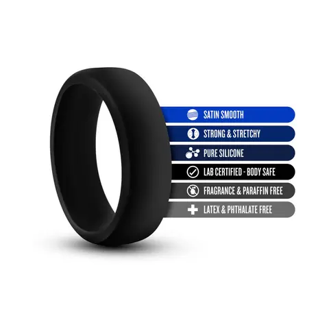 Performance Silicone Go Pro Cock Ring in Black