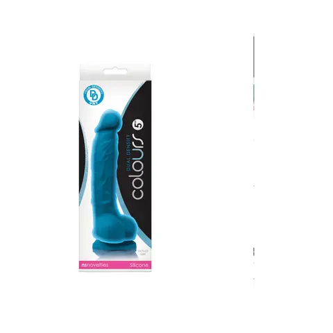 Colours Dual Density 5 in. Dildo in Blue