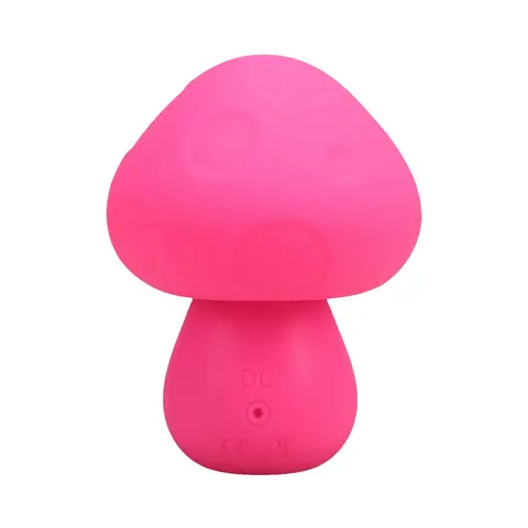Mochi Mushroom Rechargeable Silicone Vibe in Pink