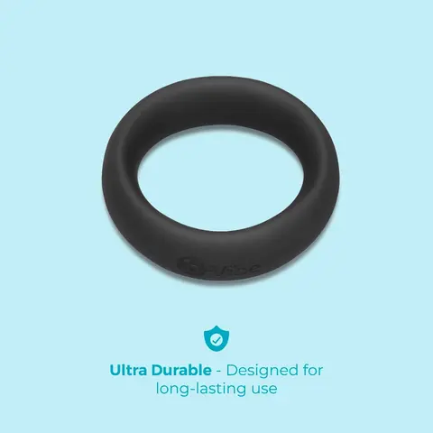 b-Vibe Snug Ring 45mm Snug Fit Silicone C-Ring in Black