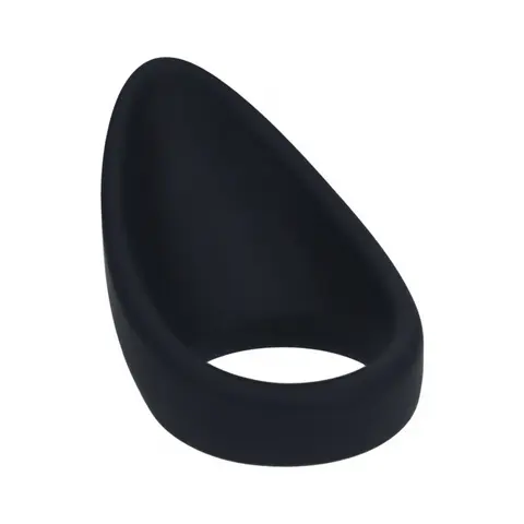 LEVELZ Teardrop Silicone Cock Ring in Black