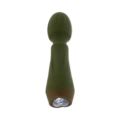Selopa Heartfelt Rechargeable Vibrating Mini Wand Silicone Green