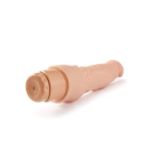 Dr. Skin Cock Vibe 4 Realistic 8 in. Vibrating Dildo in Beige
