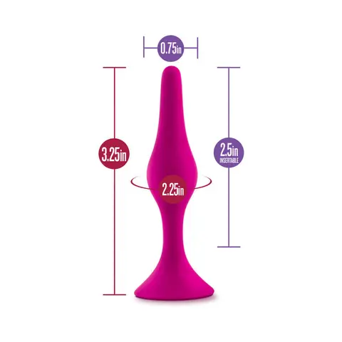 Luxe Silicone Beginner Plug Small in Pink