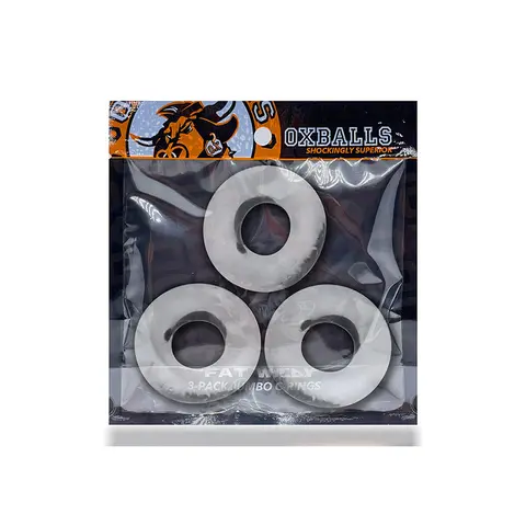 OxBalls Fat Willy 3-Pack Jumbo Cockrings FLEXtpr in Clear