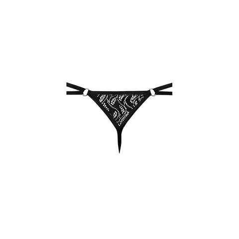 Male Power Ripple Micro V String Black S/M