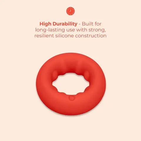 b-Vibe Flex Ring Grip Ultra Soft Silicone C-Ring Red