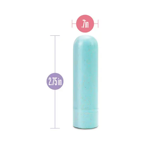 Gaia Eco Rechargeable Bullet Vibrator in Aqua