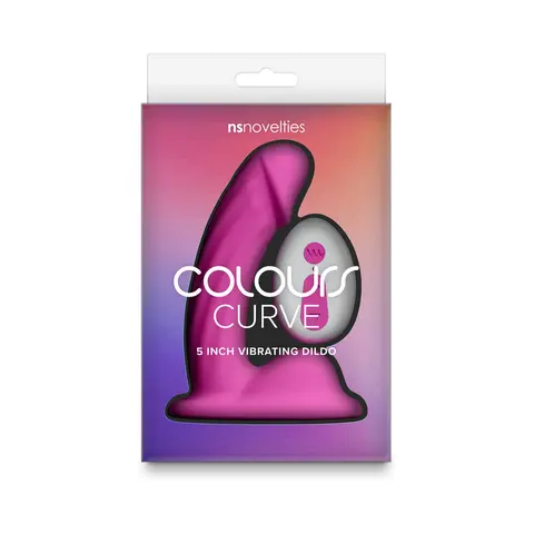 Colours Curve Vibrating 5 in. Dildo in Pink