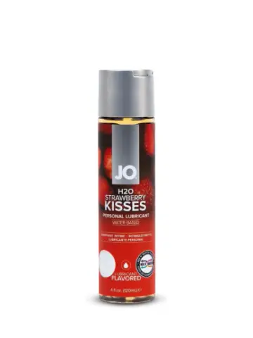 system jo h2o strawberry kisses water-based lube 4 fl.oz. (120mL)