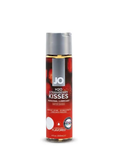 system jo h2o strawberry kisses water-based lube 4 fl.oz. (120mL)