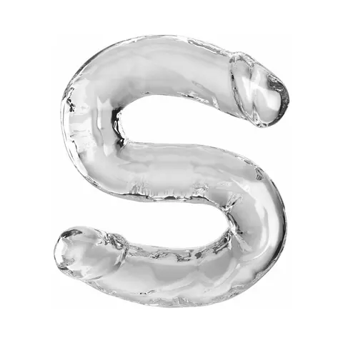 King Cock Double Dildo 18 in. Clear