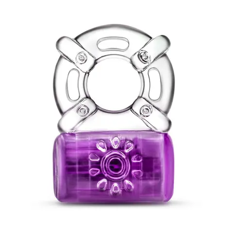 Play with Me Pleaser Rechargeable Vibrating C-Ring in Purple
