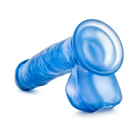 B Yours Sweet 'n Hard 1 Realistic 7 in. Dildo with Balls in Blue