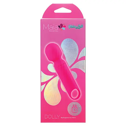 Maia Vibelite Dolly Rechargeable Silicone Mini Wand in Pink
