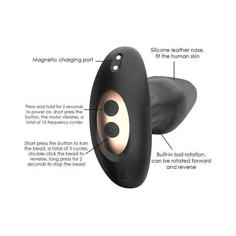 Adam & Eve Carl Jr. Vibrating & Rimming Plug