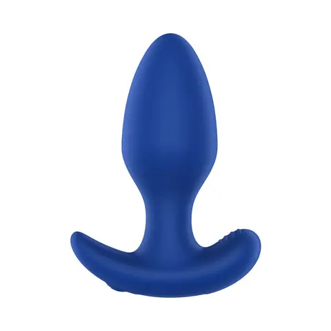 Forto Vibrating Anal Plug in Blue