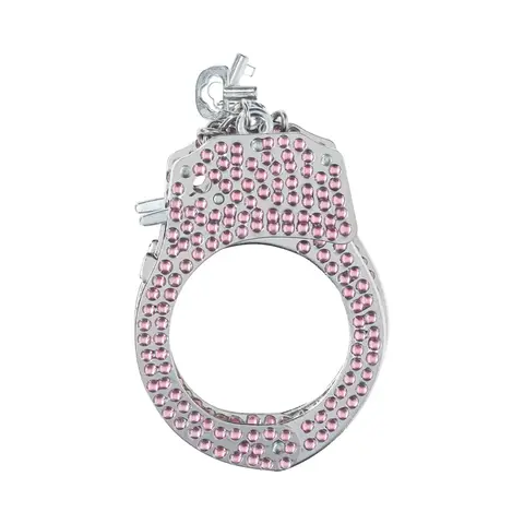 Ouch! Heavy-Duty Diamond Handcuffs in Pink