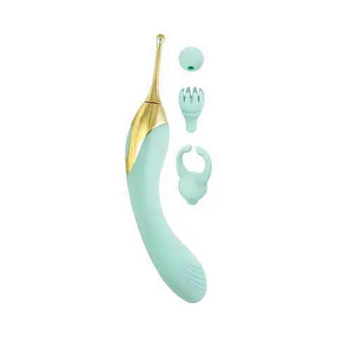 Gold Glam Tri-Tip Vibe in Aqua