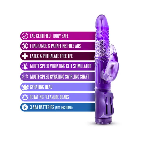 B Yours Beginner's Bunny Rabbit Vibrator in Purple