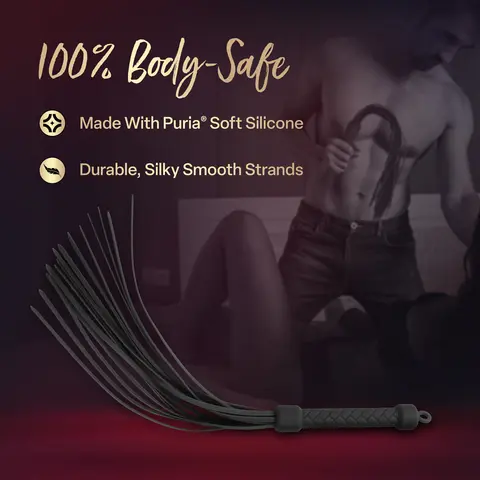 Temptasia Ardor Flogger in Black