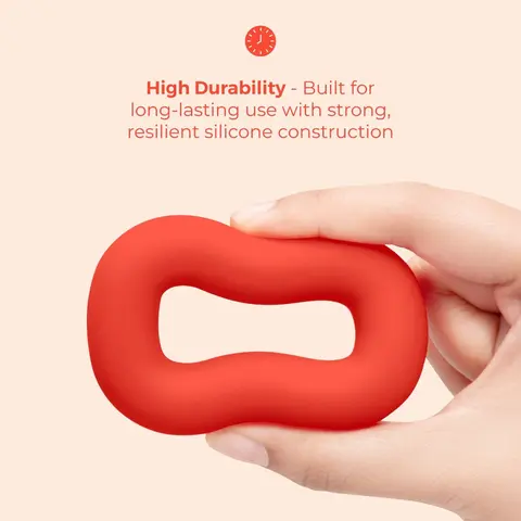 b-Vibe Flex Ring Bulk Silicone C-Ring Red