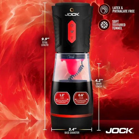 JOCK Advanced Blow Job Sucking, Licking, & Vibrating Masturbator