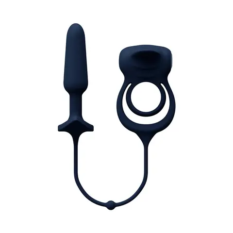 VeDO Humper Rechargeable Dual C-Ring with Anal Plug Black