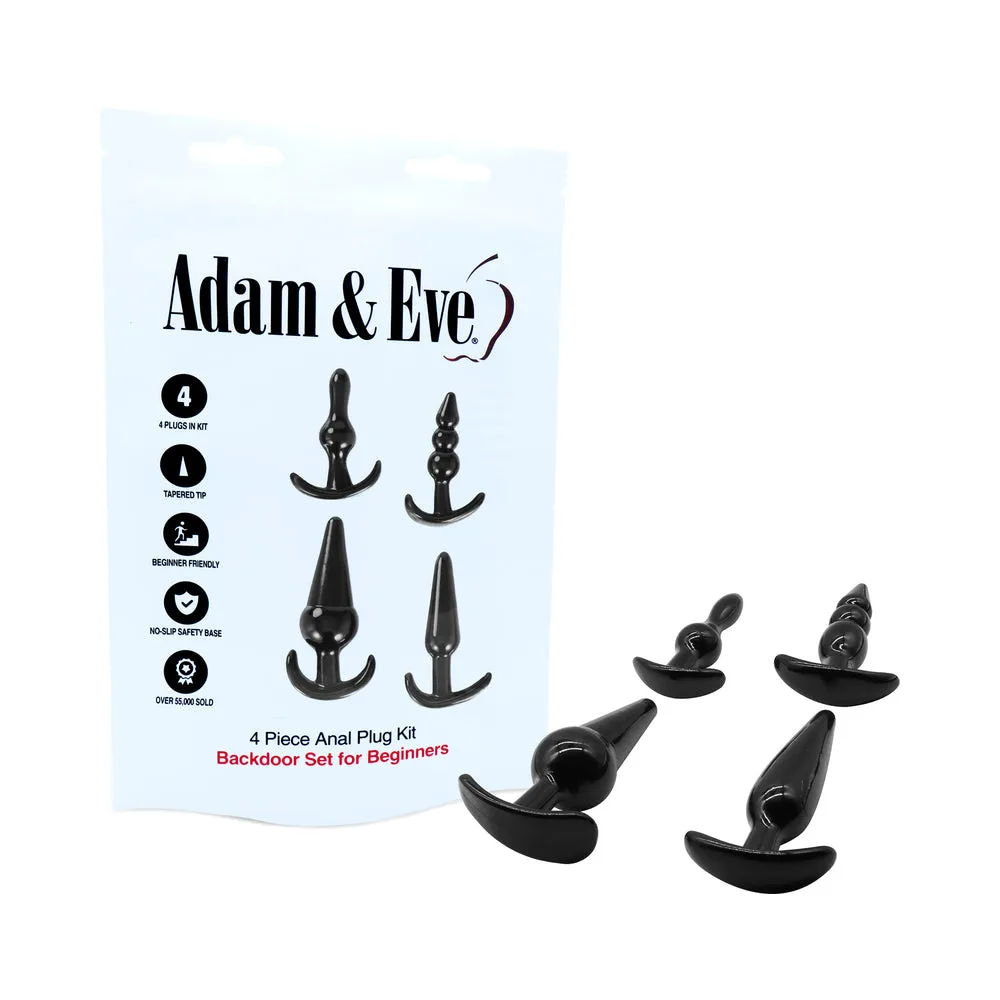 Adam & Eve 4-Piece Anal Plug Kit (Bag)
