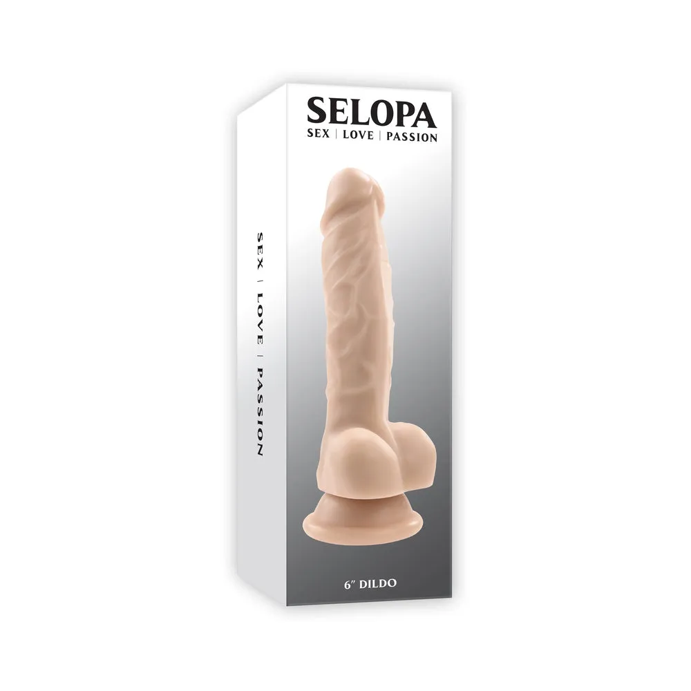 Selopa Non-Vibrating Dildo 6 in. in Light