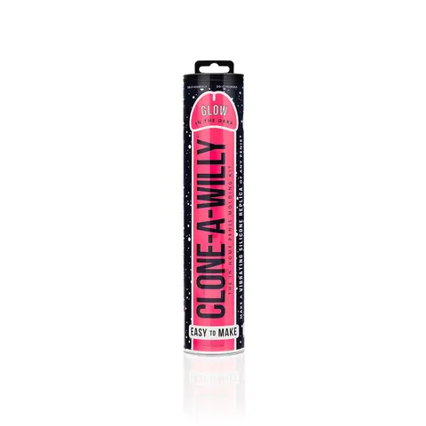 Clone-A-Willy DIY Vibrating Dildo Kit Glow-in-the-Dark Hot Pink
